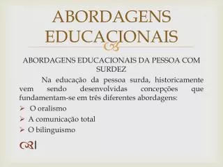 abordagens educacionais