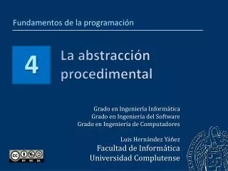 la abstracci n procedimental
