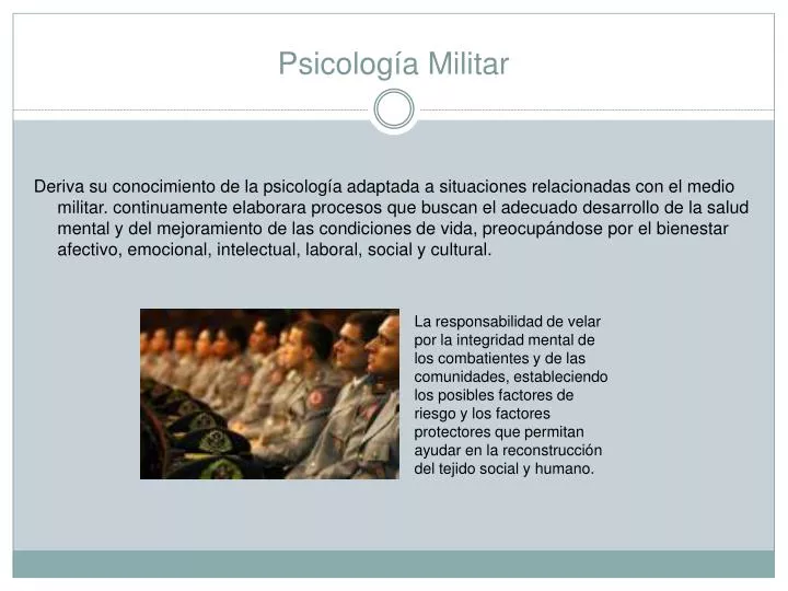 psicolog a militar