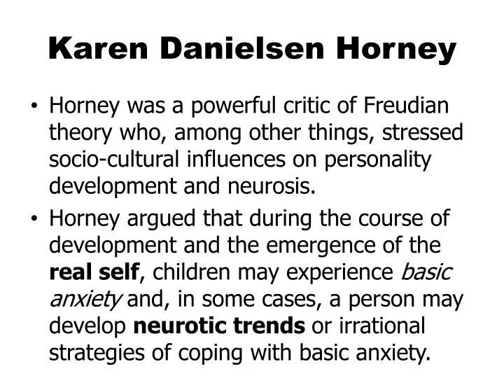 karen danielsen horney