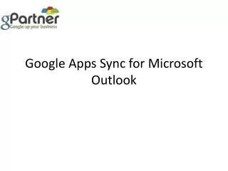 google apps sync for microsoft outlook