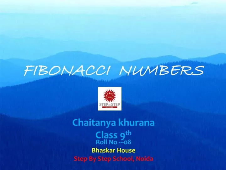 fibonacci numbers