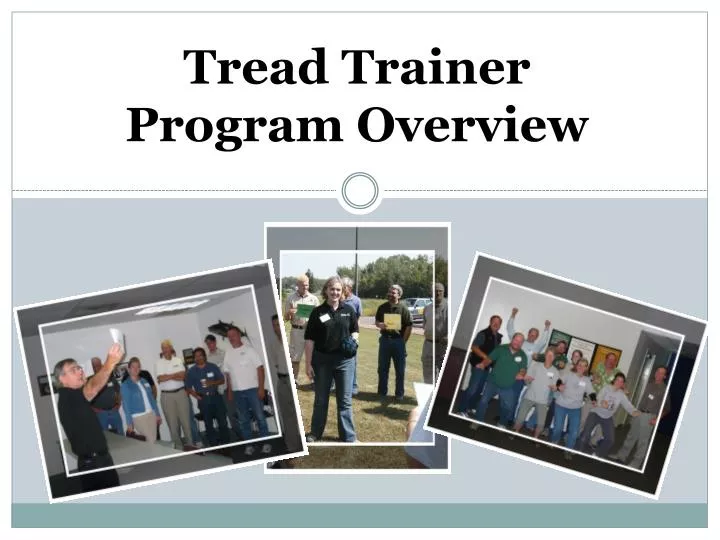 tread trainer program overview