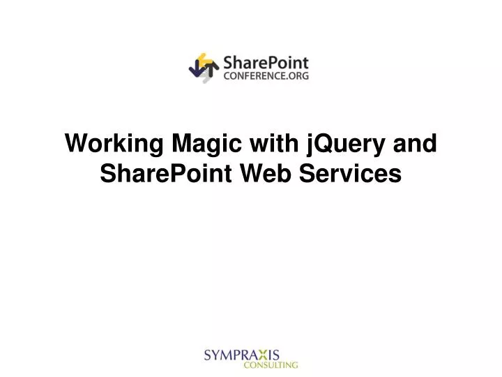 working magic with jquery and sharepoint web services