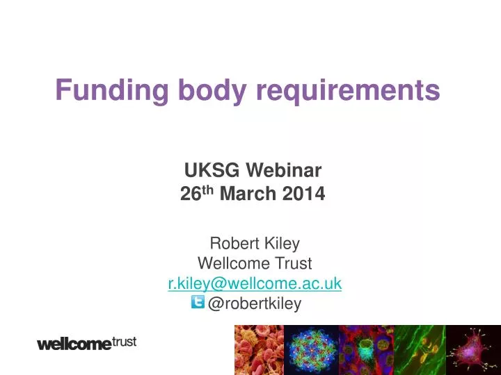 funding body requirements