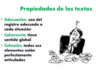 propiedades de los textos