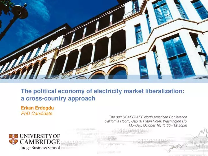 the political economy of electricity market liberalization a cross country approach
