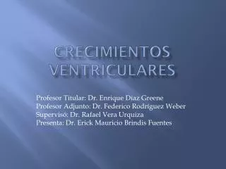 crecimientos ventriculares