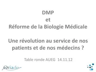 Table ronde AUEG 14.11.12