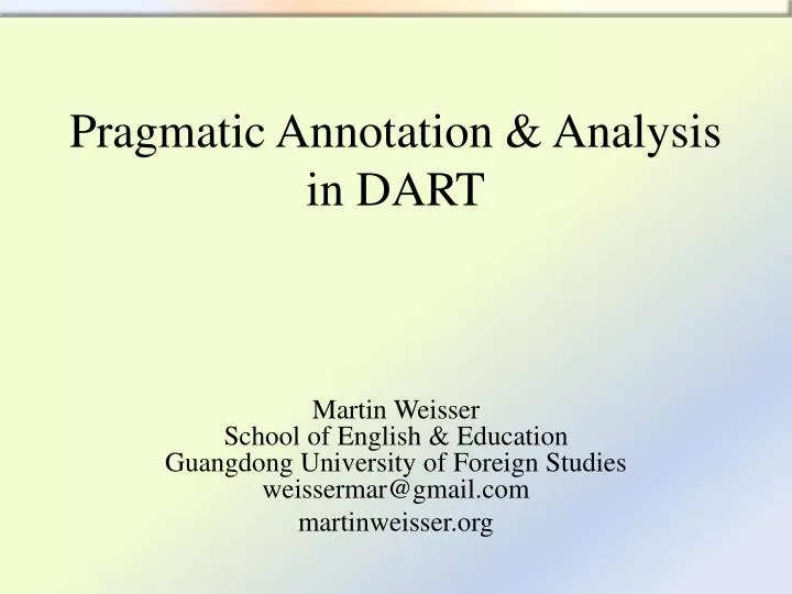 pragmatic annotation analysis in dart