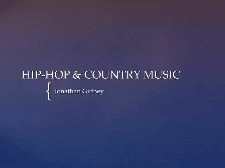 hip hop country music