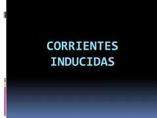 corrientes inducidas