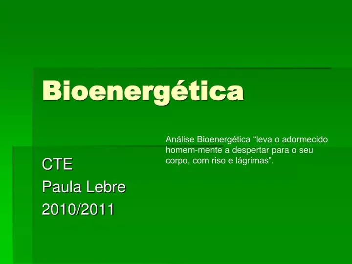 bioenerg tica