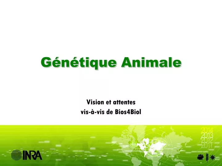 g n tique animale