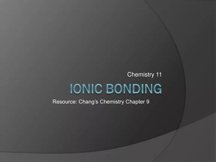 chemistry 11