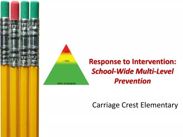 response to intervention school wide multi level prevention