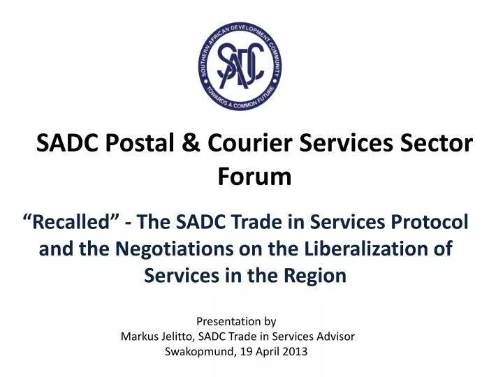 sadc postal courier services sector forum