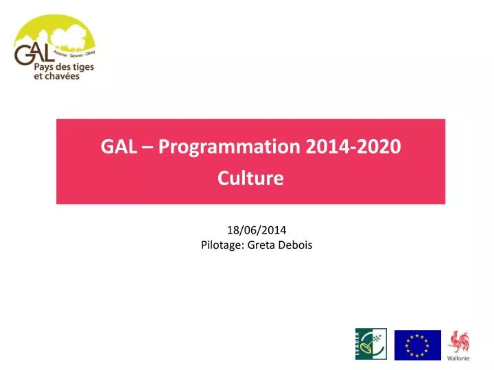 gal programmation 2014 2020 culture
