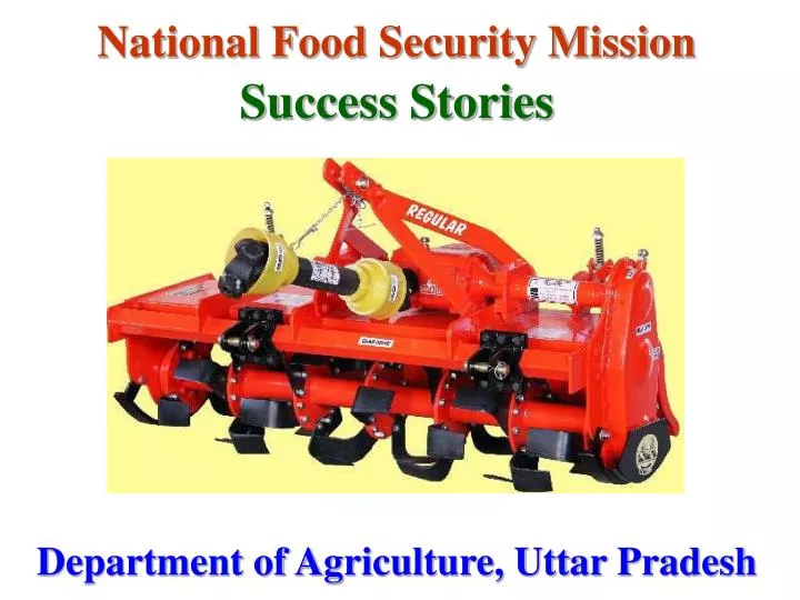 national food security mission