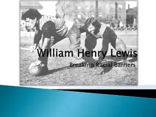 William Henry Lewis