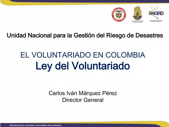el voluntariado en colombia ley del voluntariado