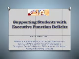 Supporting Students with Executive Function Deficits