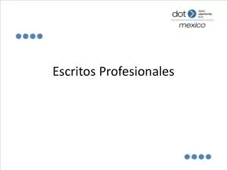 escritos profesionales