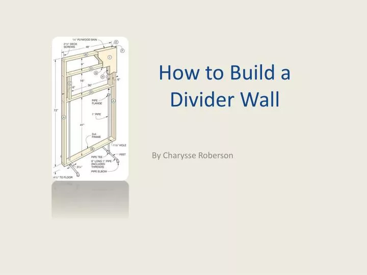 how to build a divider wall
