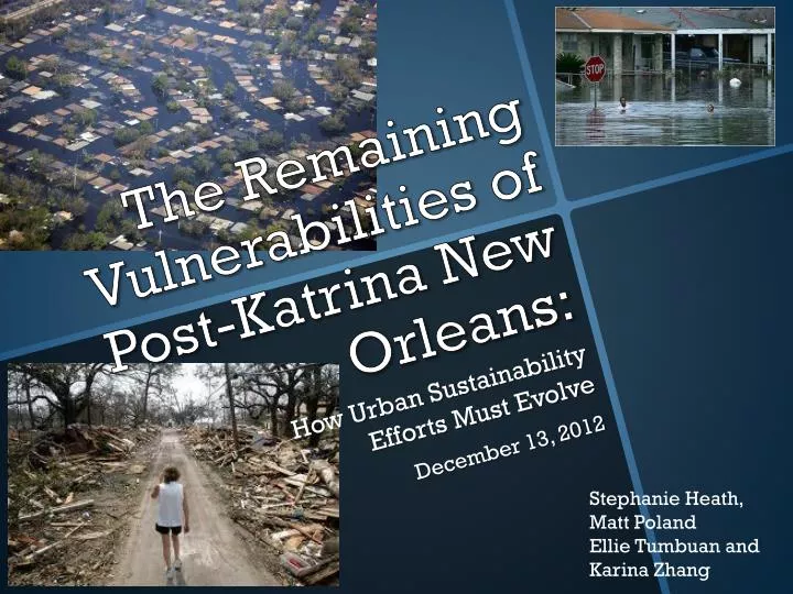 the remaining vulnerabilities of post katrina new orleans