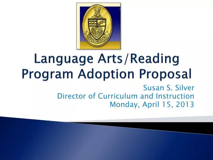 language arts reading program adoption proposal