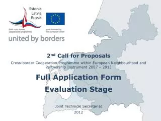 2 nd Call for Proposals
