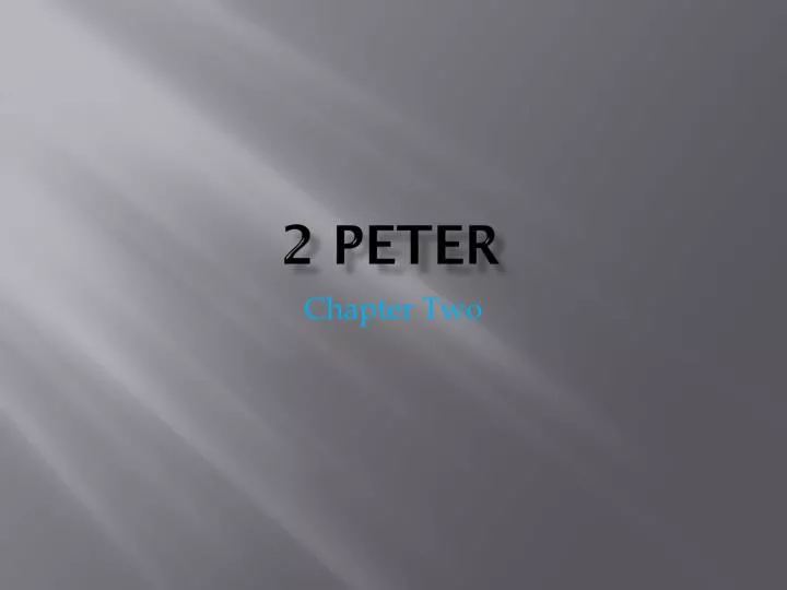 2 peter