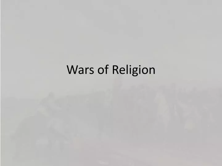 wars of religion