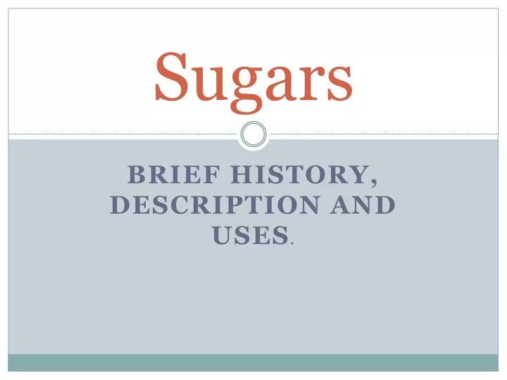 sugars