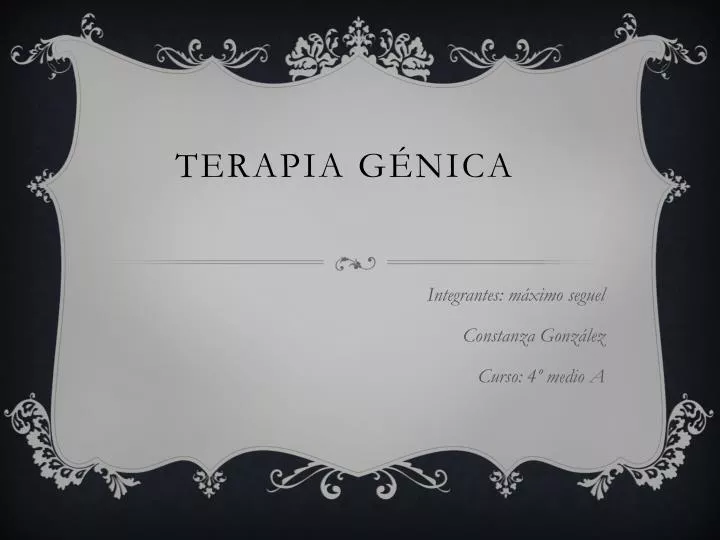 terapia g nica