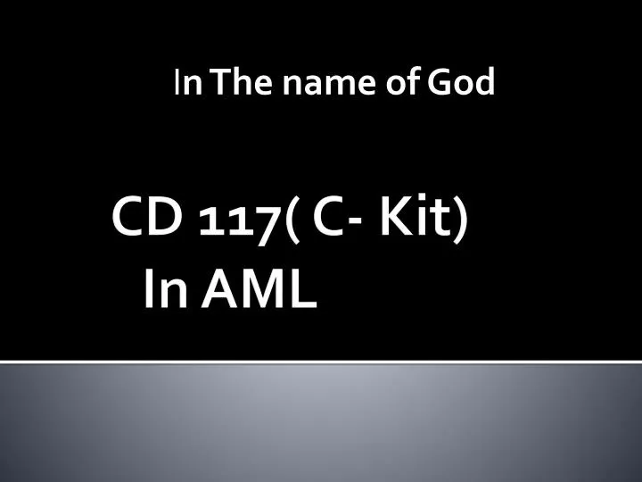 i n the name of god