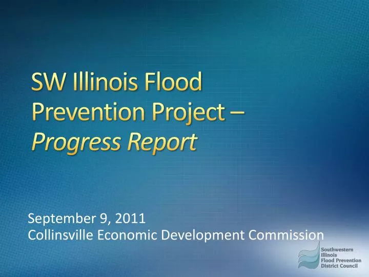 sw illinois flood prevention project progress report