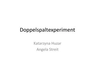 doppelspaltexperiment