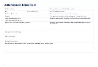 antecedentes espec ficos