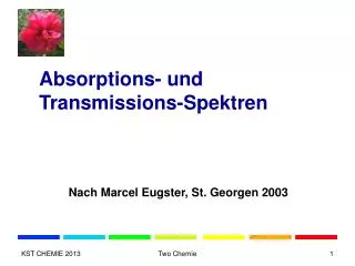 absorptions und transmissions spektren