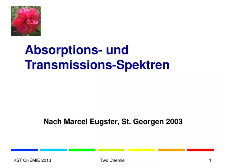 absorptions und transmissions spektren