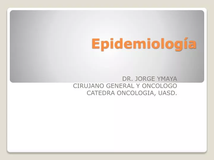 epidemiolog a