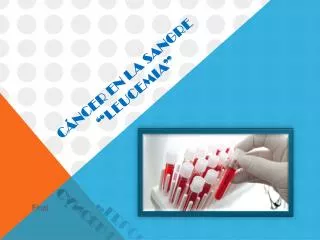 c ncer en la sangre leucemia