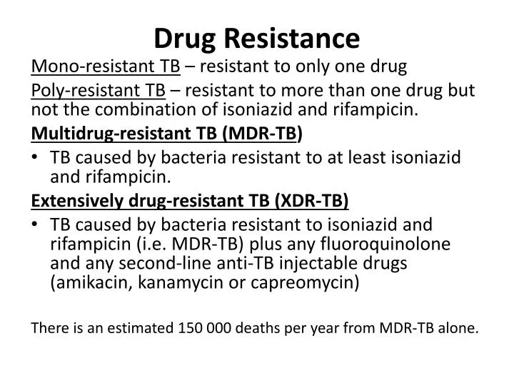 drug resistance