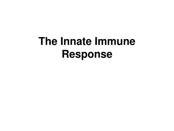 the innate immune response
