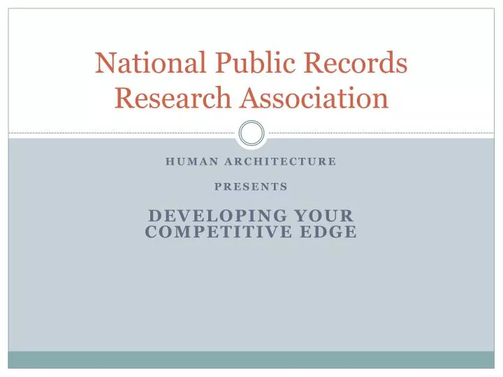 national public records research association