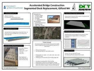 Accelerated Bridge Construction Segmented Deck Replacement, Gilford NH