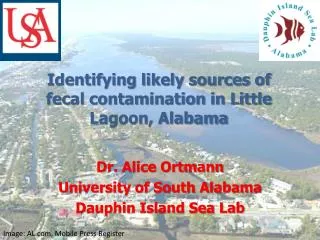Identifying likely sources of fecal contamination in Little Lagoon, Alabama