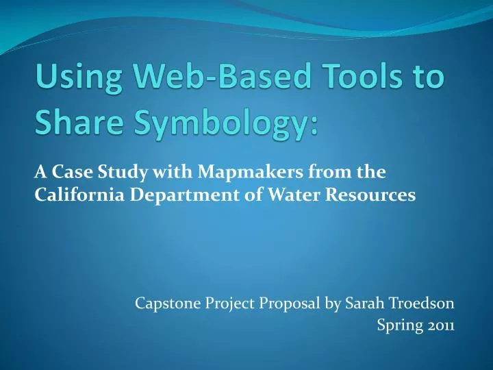 using web based tools to share symbology