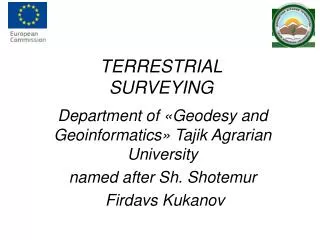 TERRESTRIAL SURVEYING